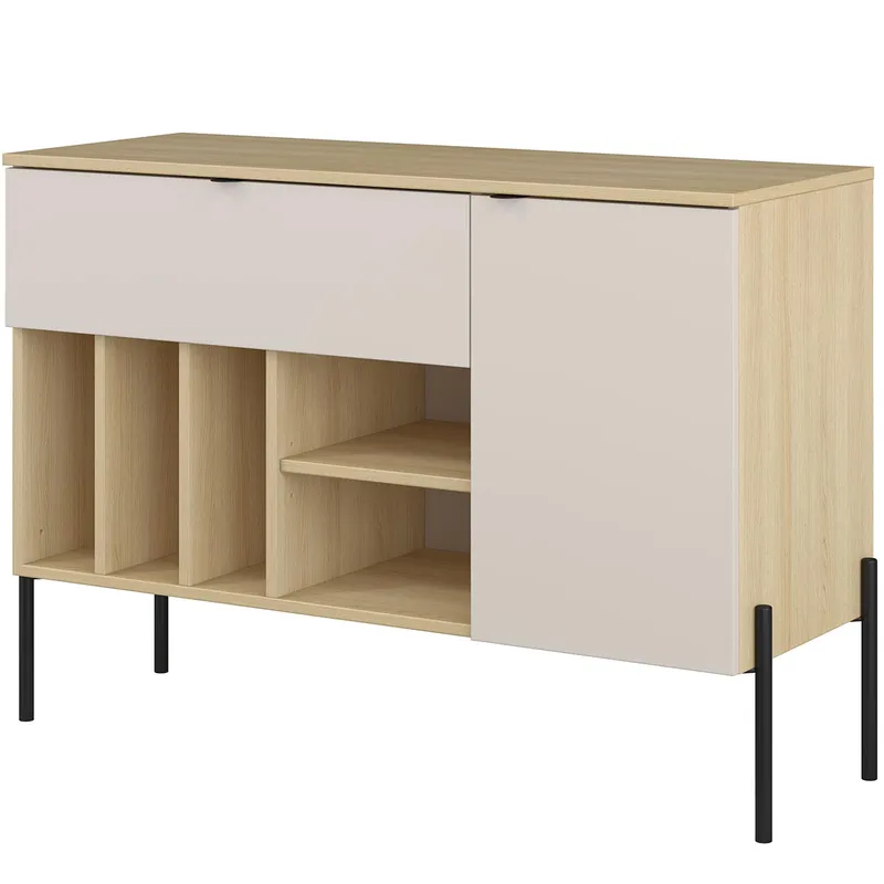 Komoda DORE 45 Dąb Lindberg / Kaszmir