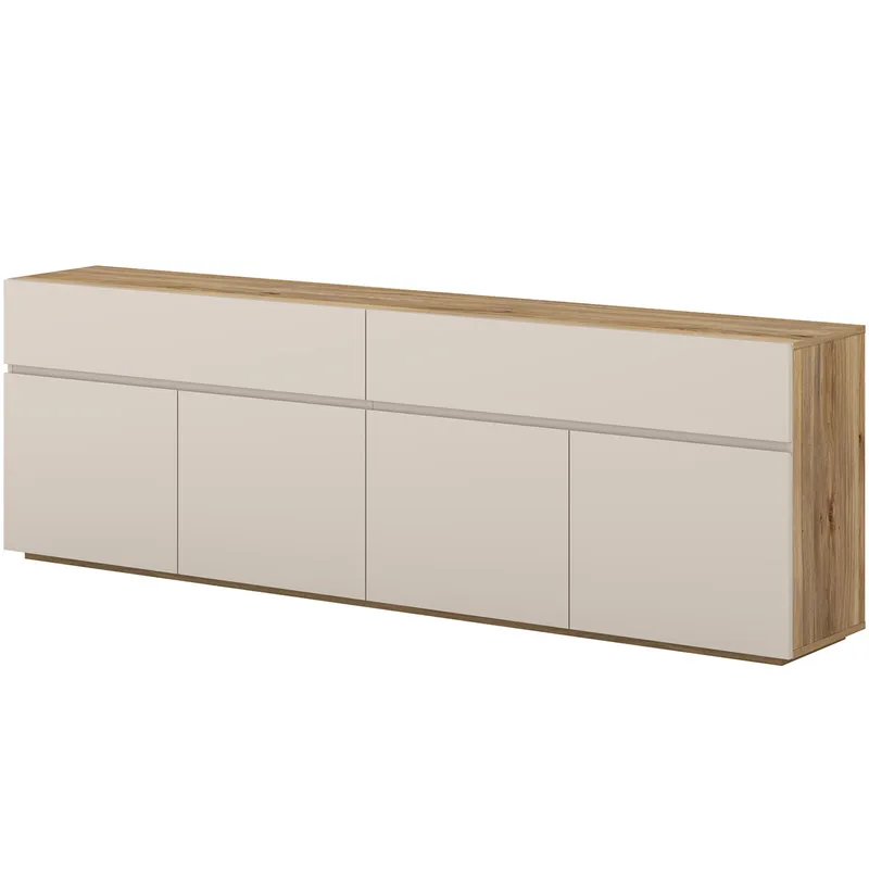 Komoda DRISS 25 Dąb Mauvella / Kaszmir