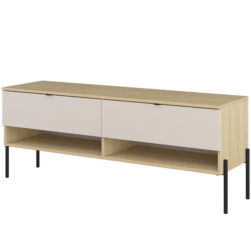 Komoda RTV DORE 41 Dąb Lindberg / Kaszmir