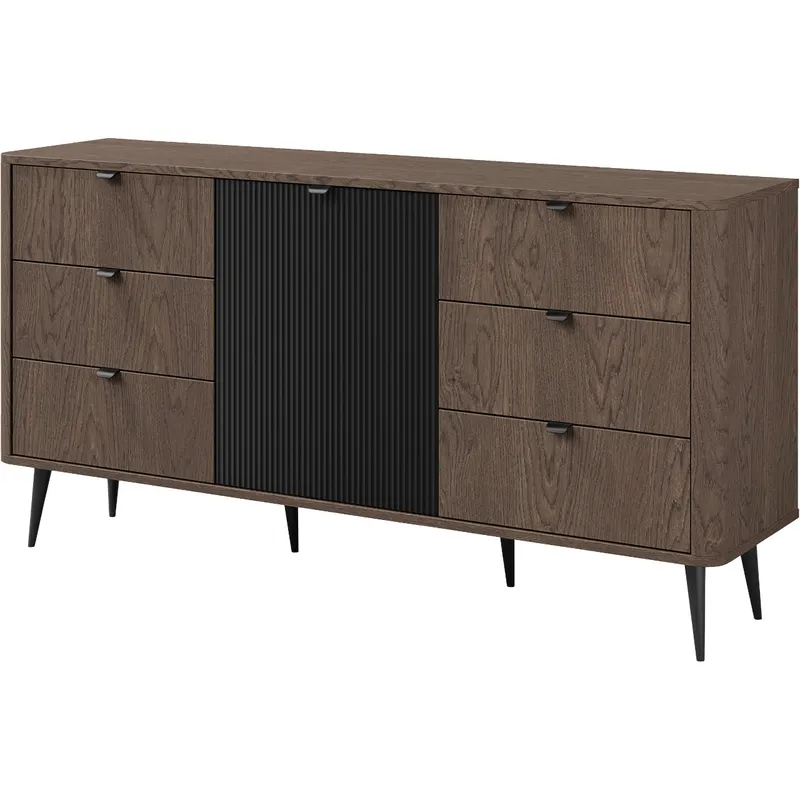 Komoda 1D6SZ APERTA 09 Baltic Storm / Czarny