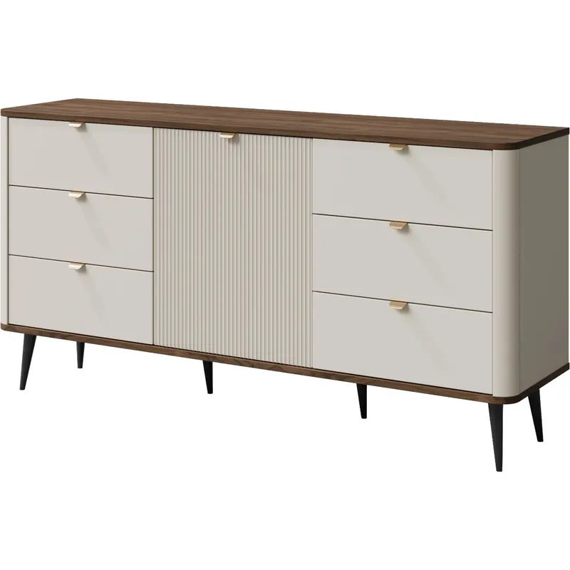 Komoda 1D6SZ APERTA 09 Kaszmir / Orzech