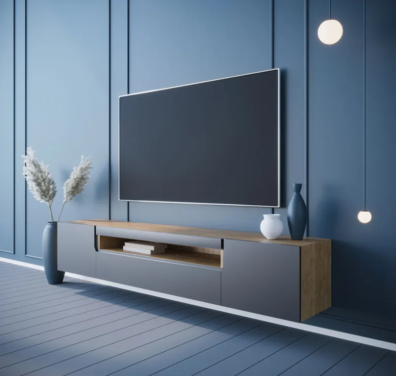 Komoda RTV DONE 200 Dąb Artisan / Czarny