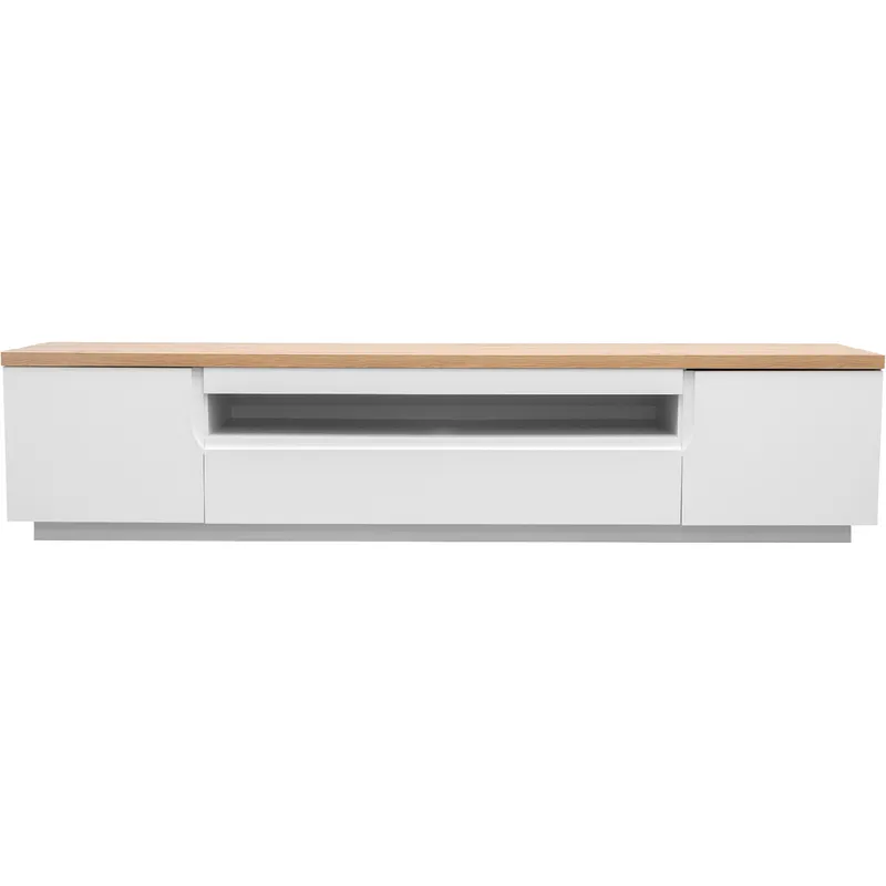 Komoda RTV ENO 200 Biały / Dąb Artisan