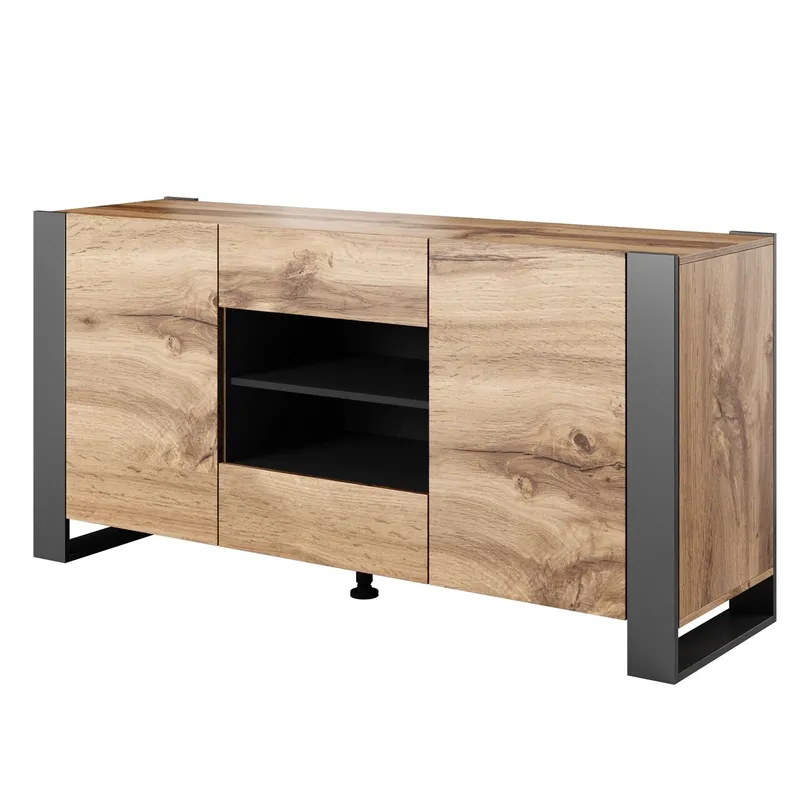 Komoda WOODY Dąb Wotan / Antracyt