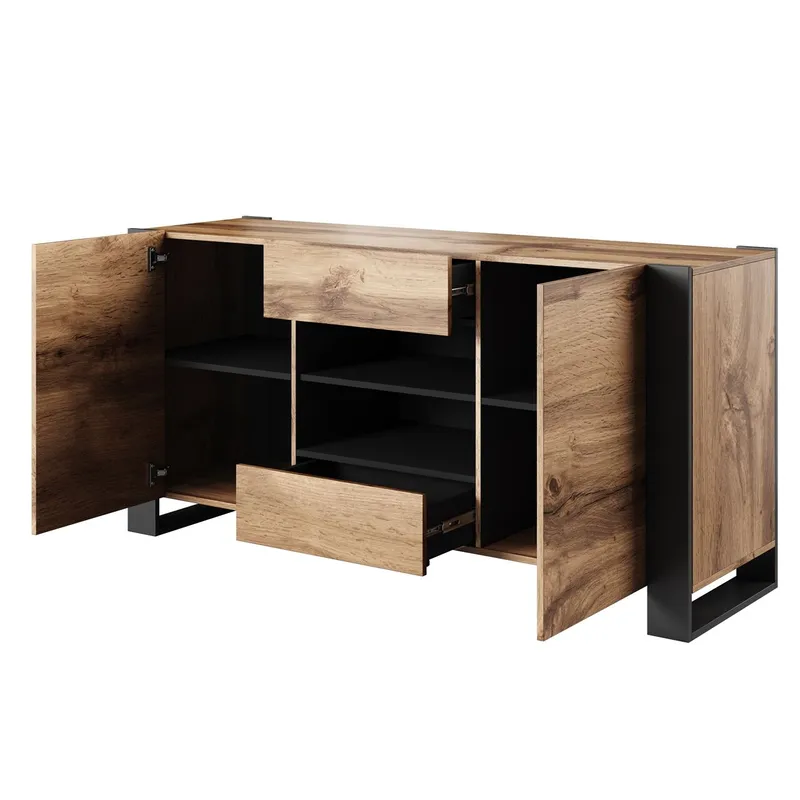 Komoda WOODY Dąb Wotan / Antracyt