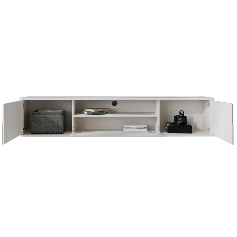 Komoda RTV Wisząca RADIUS 180 - Biały