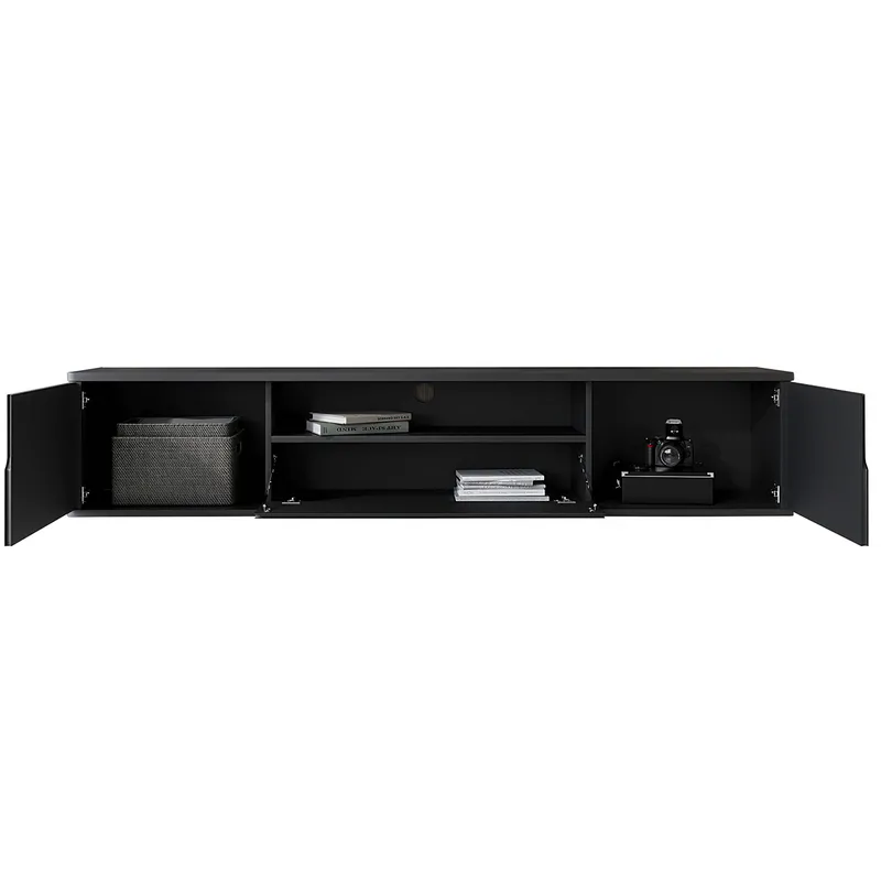 Komoda RTV Wisząca RADIUS 180 - Czarny