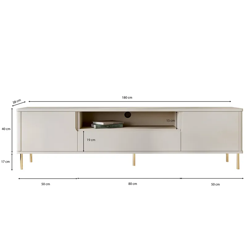 Komoda RTV RADIUS 180NZ Kaszmir