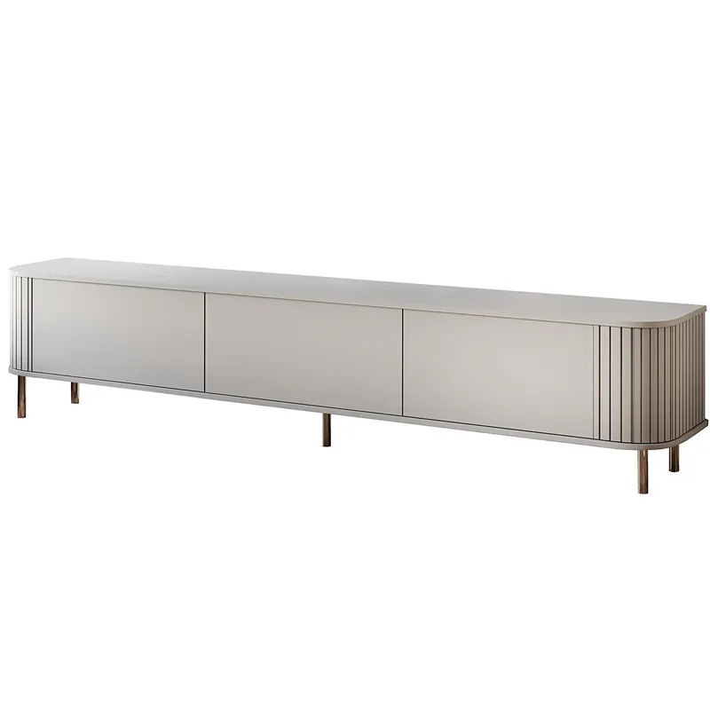 Komoda RTV 220 3K ZENO Kaszmir / Złoty