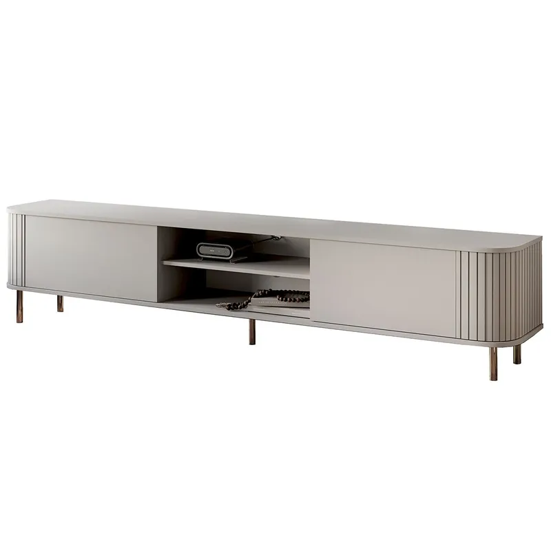 Komoda RTV 220 2K ZENO Kaszmir / Złoty