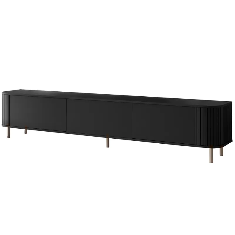 Komoda RTV 220 3K ZENO Czarny / Kaszmir