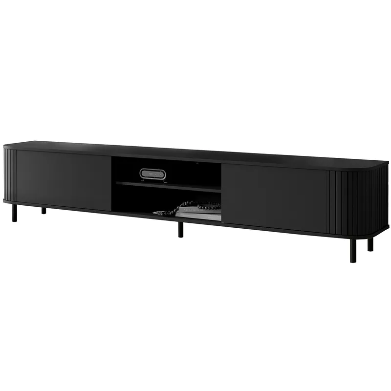 Komoda RTV 220 2K ZENO Czarny / Czarny