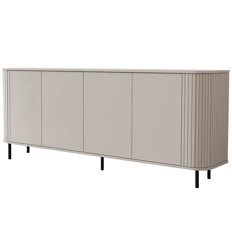Komoda 4D 200 ZENO Kaszmir / Czarny