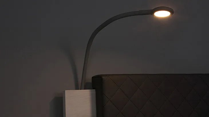 Lampka Nocna Do Łóżka DV12 DENVI - Czarna