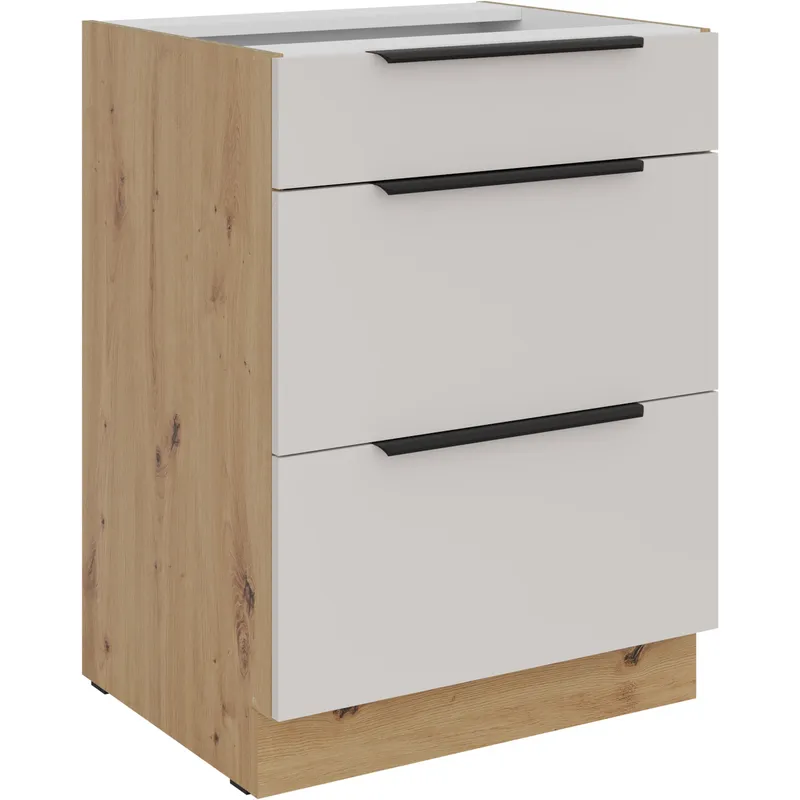 Szafka Z Szufladami 60 IBARA 08 Dąb Artisan / Kaszmir