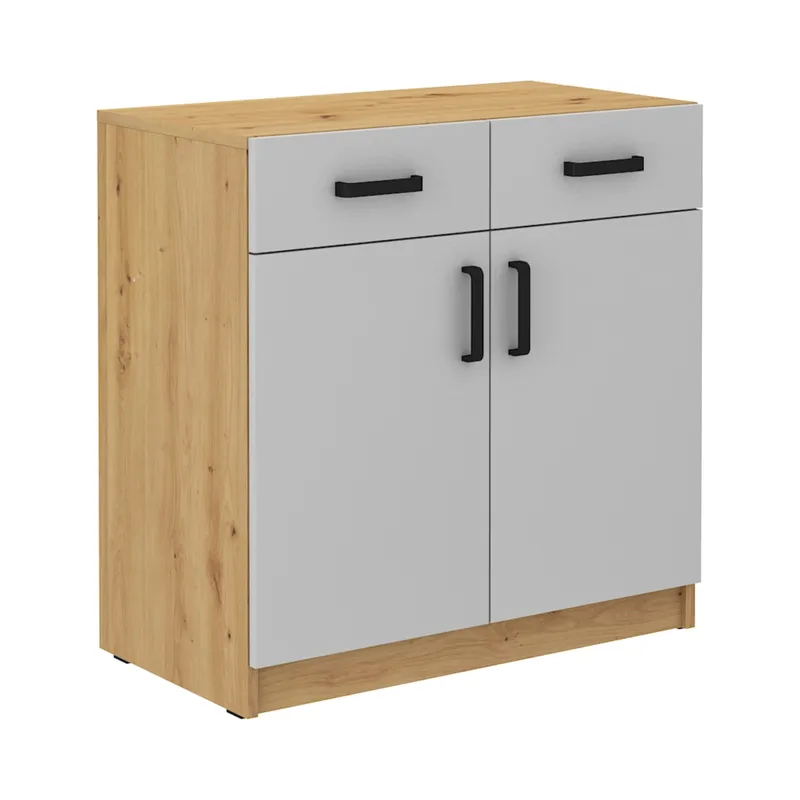 Komoda MALTIS MT05 Dąb Artisan / Jasny Szary