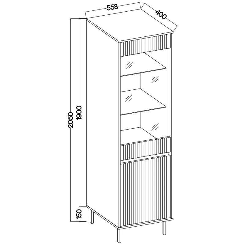 Witryna SEOUL 11 Beż Piaskowy