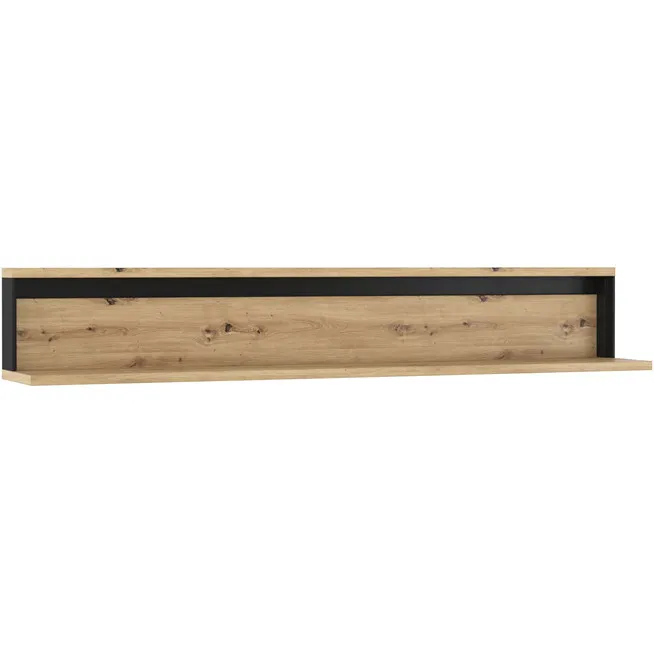 Półka QUANT QA05 Dąb Artisan + - Czarny