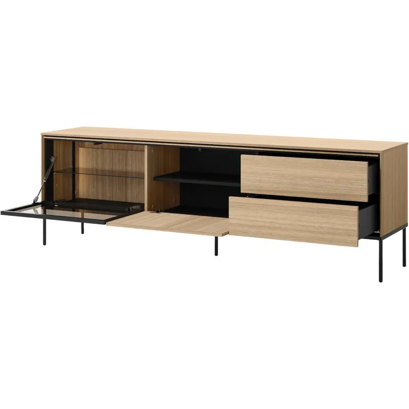 Komoda RTV 197 VISSO VI08 Dąb Linearny
