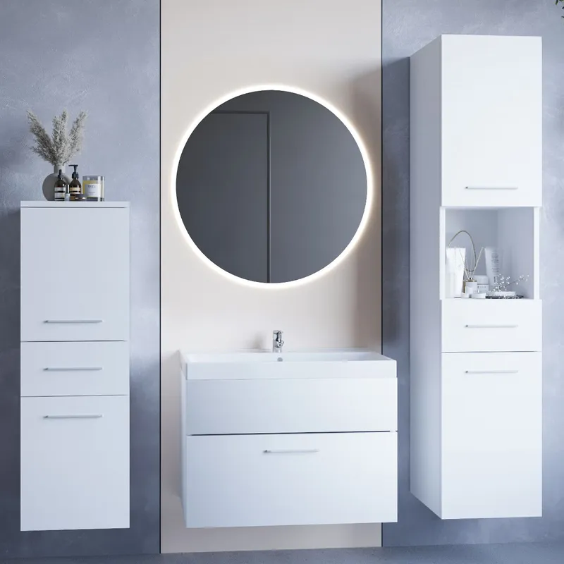 Łazienka LIPSI LED Laminat - Biały