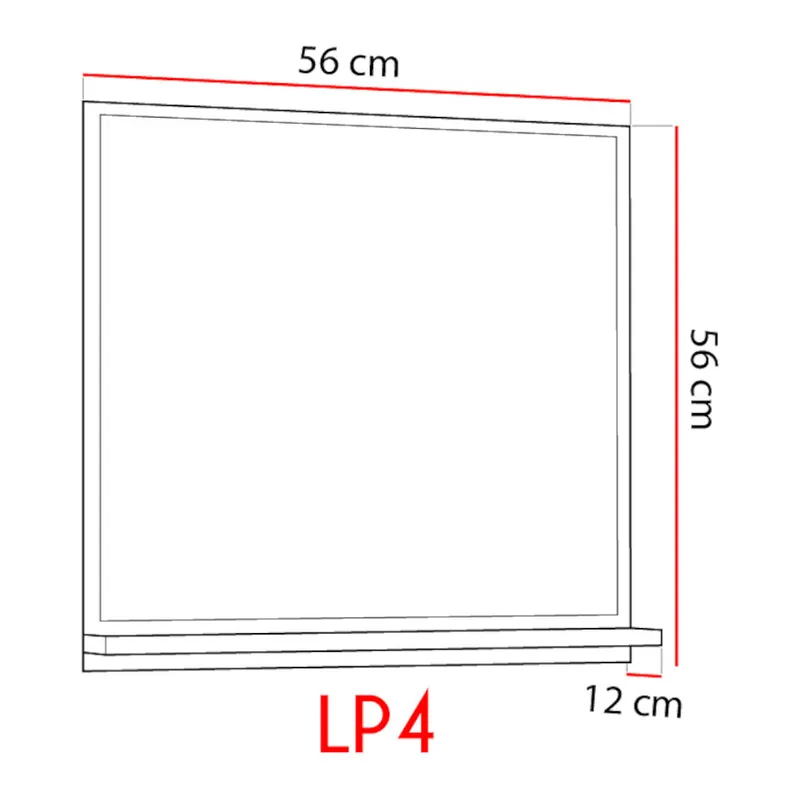 Lustro Łazienkowe LUPO LP4 Śliwa WYPRZEDAŻ