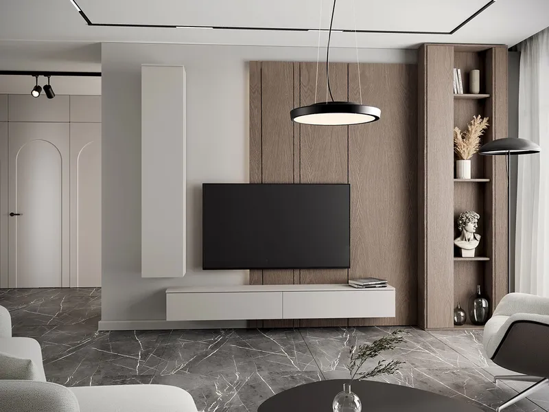 Kaszmirowa Meblościanka FIGO 5 Z Komodą RTV 200 cm