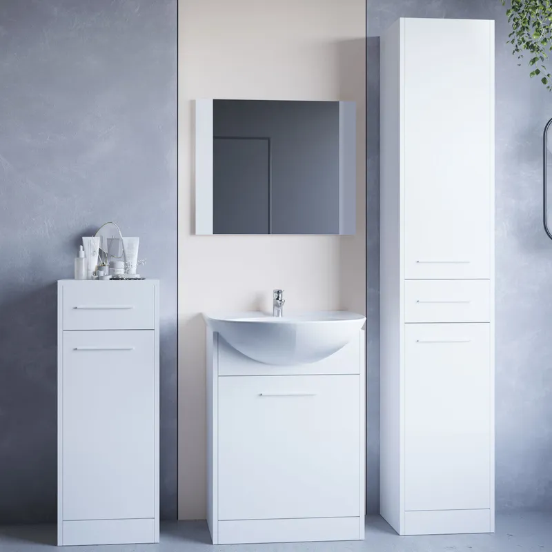 Łazienka SLIM MINI Laminat - Biały