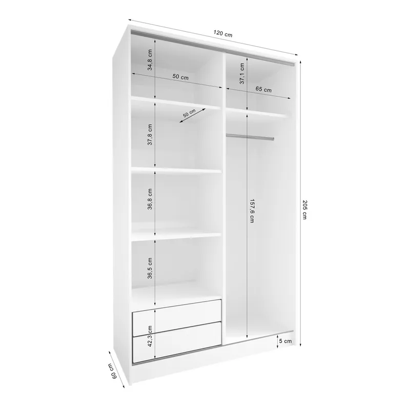 Szafa Otwarta MERV K3 120 - Czarna
