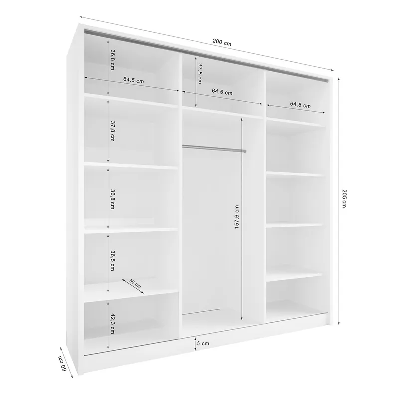 Szafa Otwarta MERV K5 200 Kaszmir