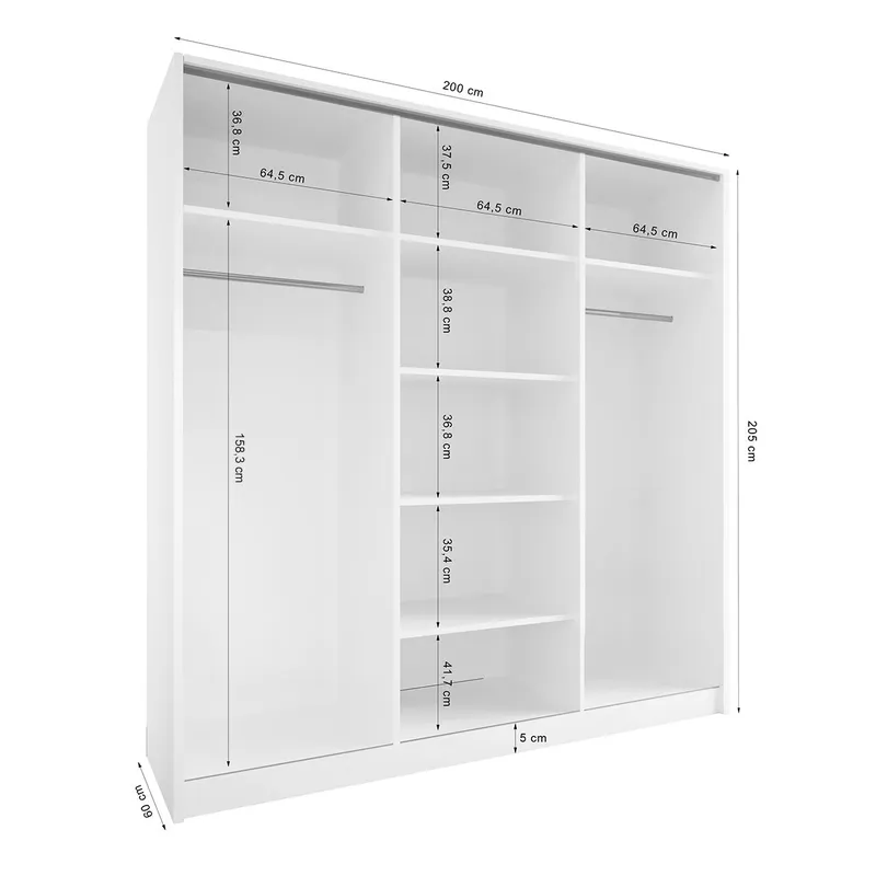 Szafa Otwarta MERV K6 200 Kaszmir