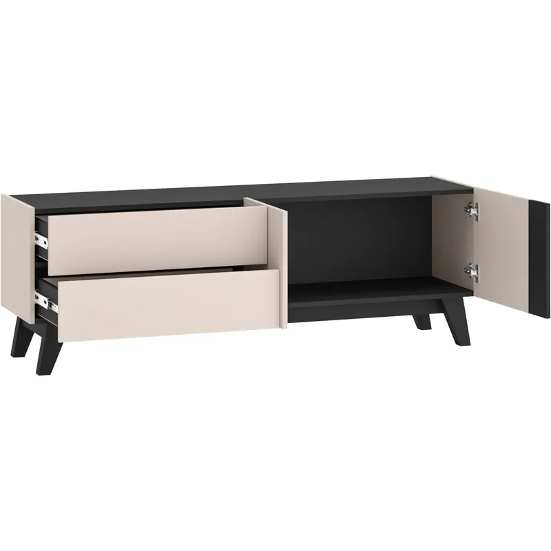 Komoda RTV SABLE 05 Kaszmir / Czarny