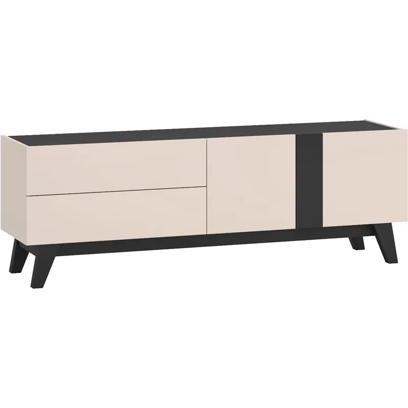 Komoda RTV SABLE 05 Kaszmir / Czarny