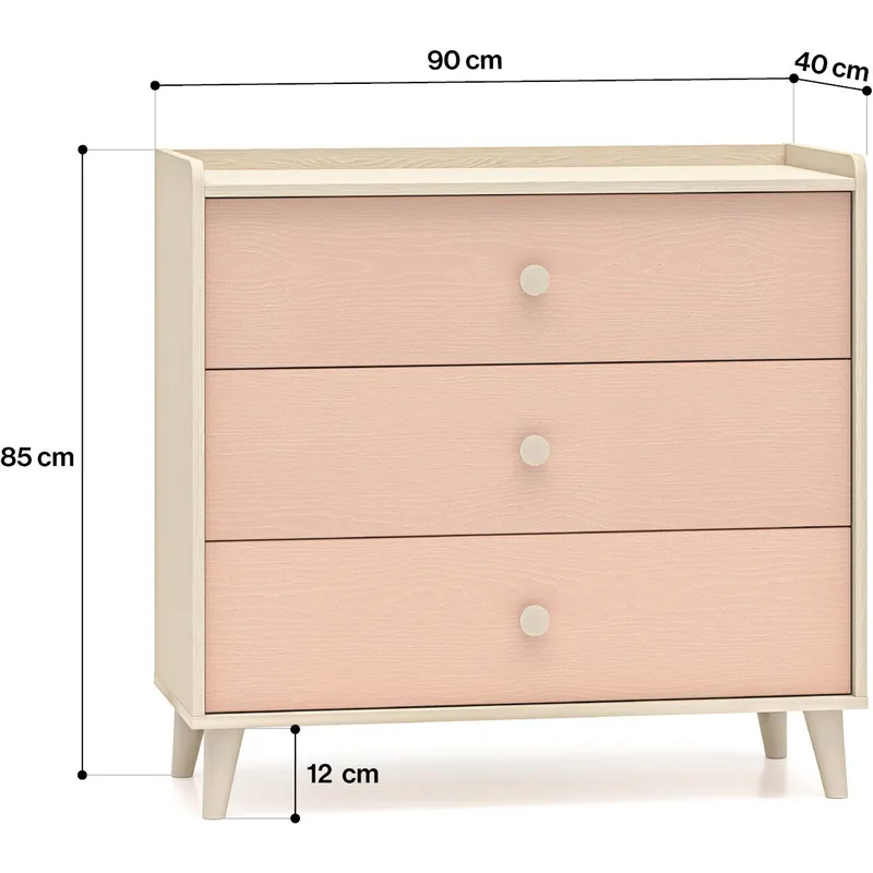 Komoda EVE 06 Piasek Pustyni / Millenial Pink
