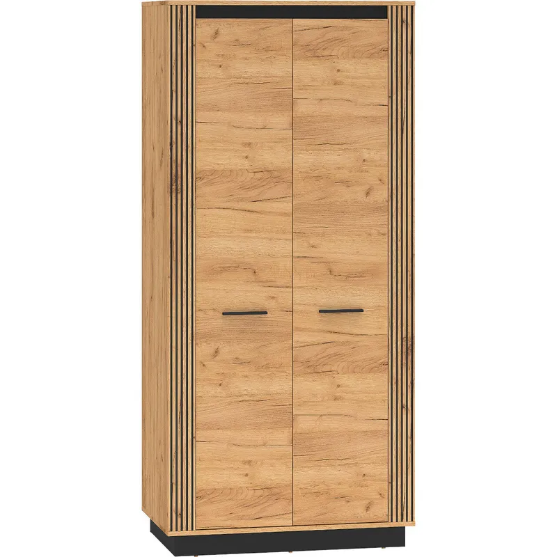 Szafa URSA 03 Dąb Craft Złoty + Czarny