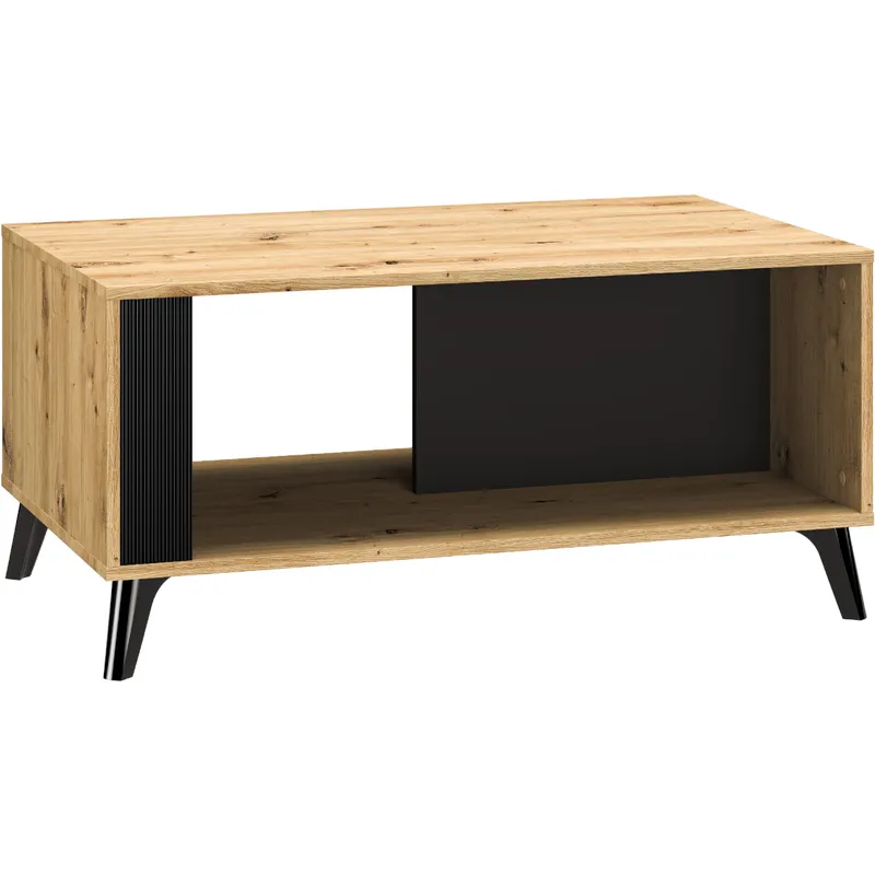 Stolik Kawowy BETH 07 Dąb Artisan / Czarny WYPRZEDAŻ