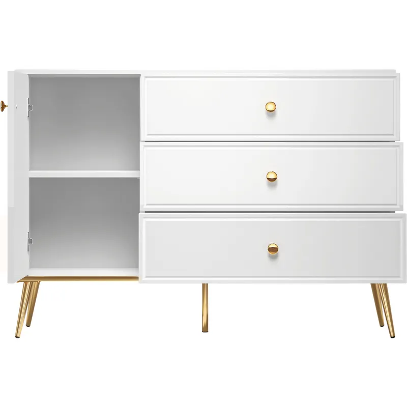 Komoda GOLDEN GL05 Biały Połysk