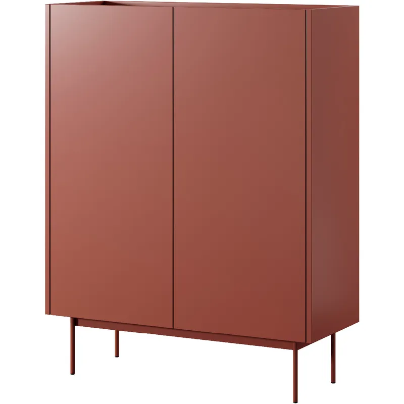 Komoda COLOUR 03 Ceramic Red / Dąb Linea