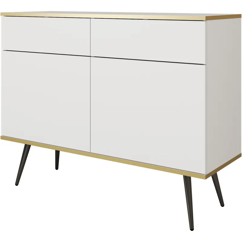 Komoda ARA KSZ107 Biały + Czarny