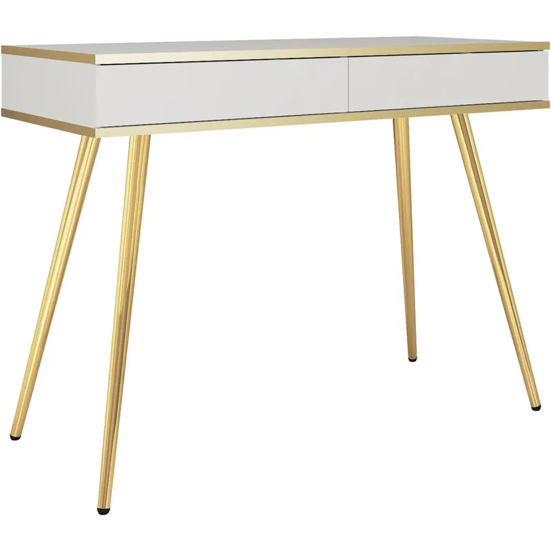 Toaletka ARA T102 Biały + Złoty