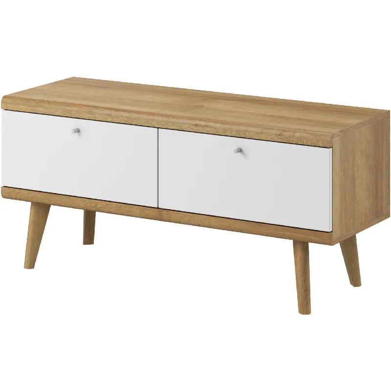 Szafka RTV PIRMO 01 Dąb Riviera / Biały