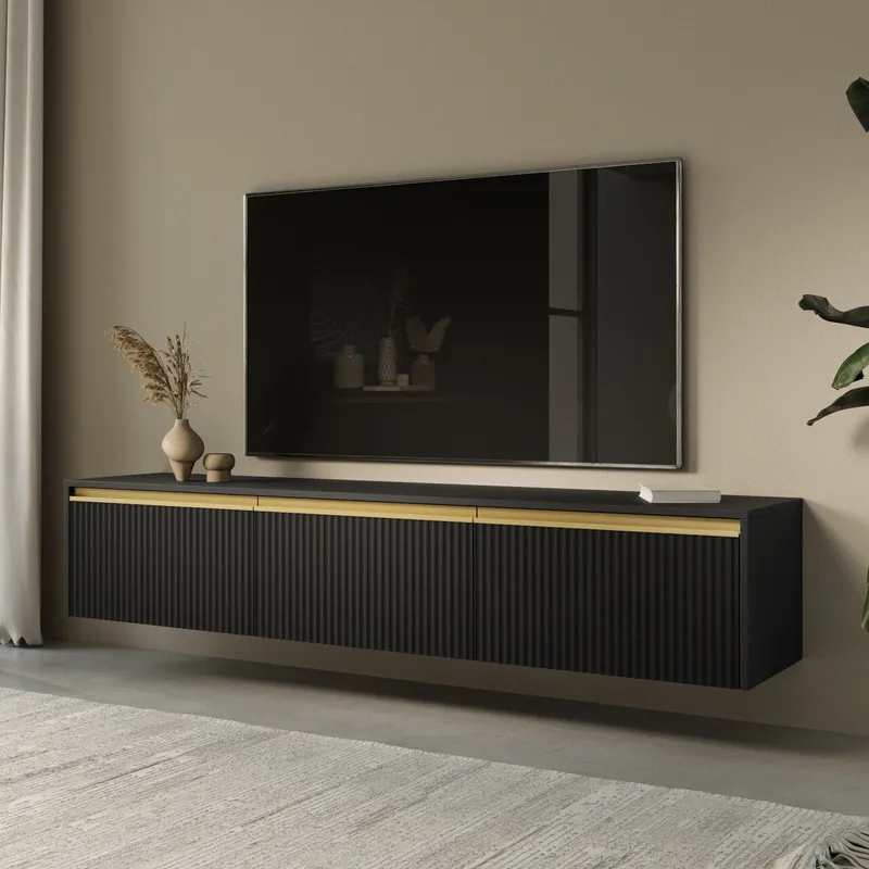 Szafka RTV 180 CROWN 01 - Czarny