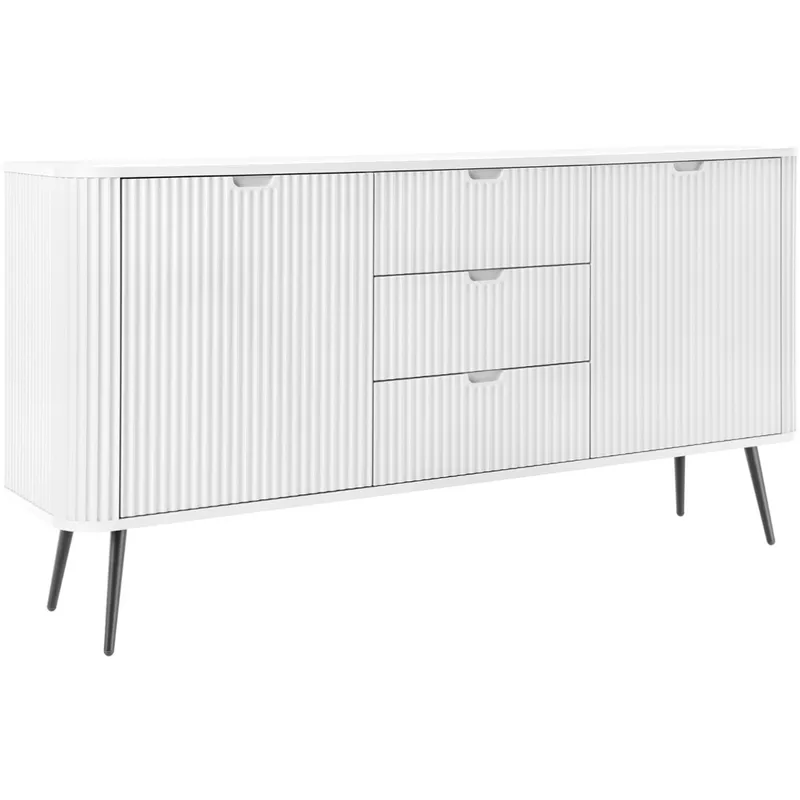 Komoda ZOVI 02 Biały / Czarny