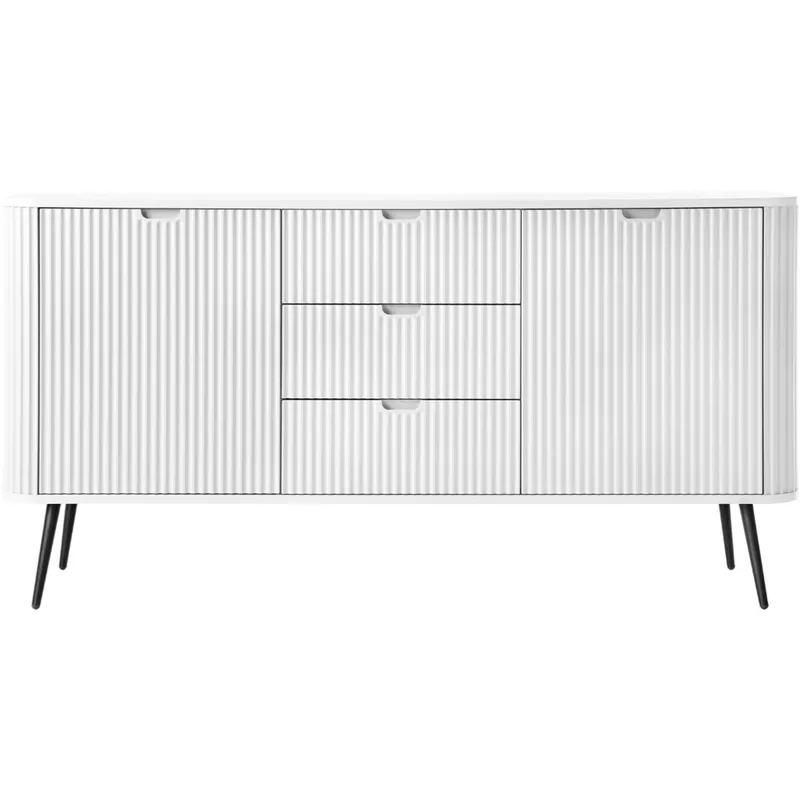 Komoda ZOVI 02 Biały / Czarny
