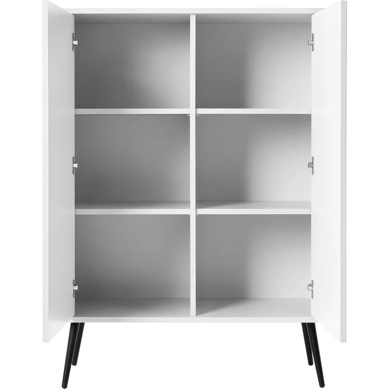 Komoda ZOVI 03 Biały / Czarny