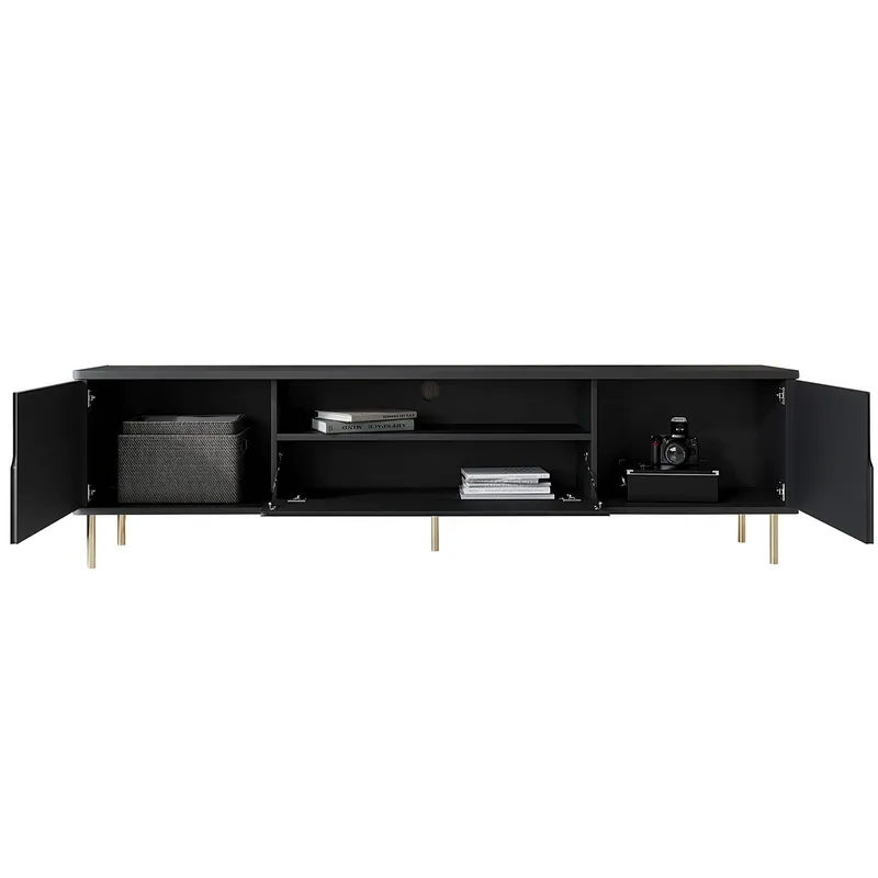 Komoda RTV RADIUS 180NZ - Czarny