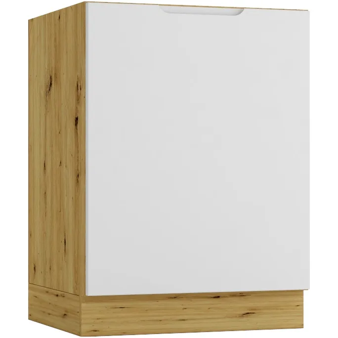 Szafka Dolna Pod Zlew D60ZL ELLEN 03 Dąb Artisan / Szary