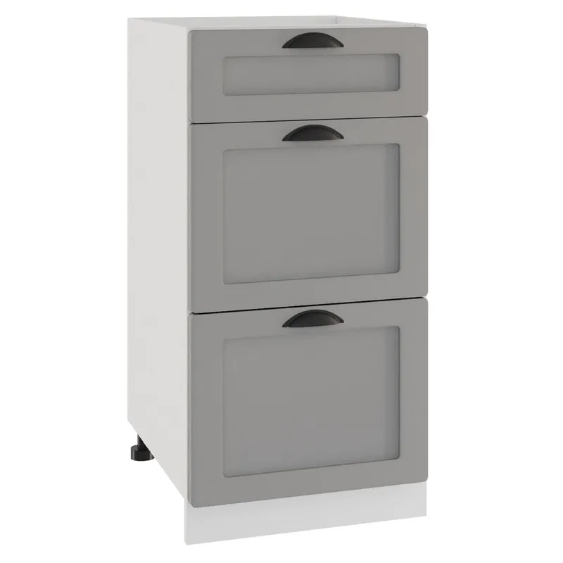 Szafka Dolna ADELINE D40 S/3 Szary Mat