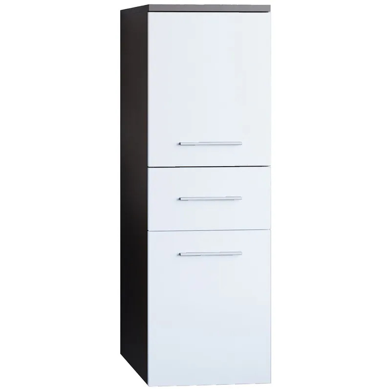 Szafka Łazienkowa Niska LUPO LP3 Wenge / Biały Laminat WYPRZEDAŻ