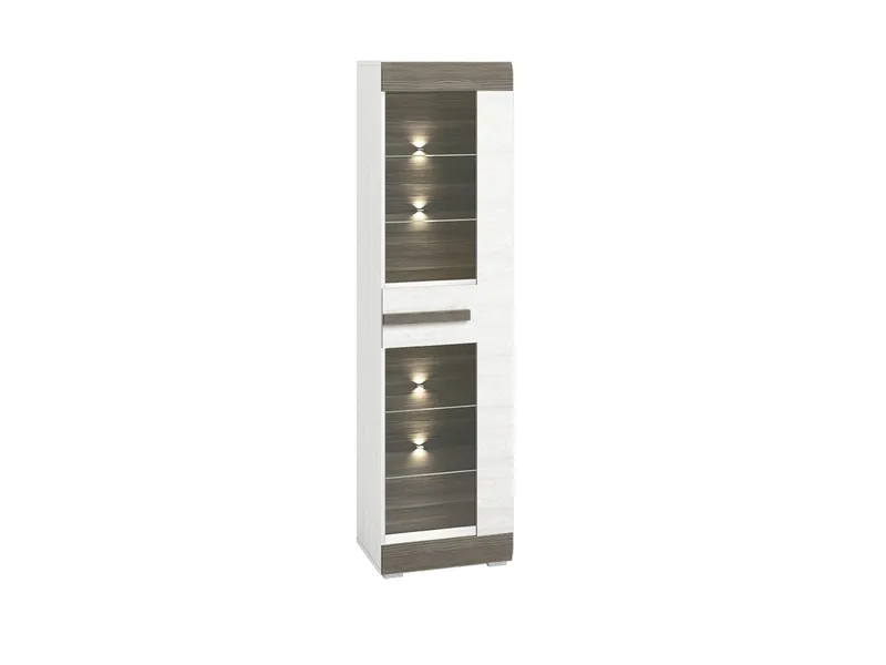 Witryna BLINCO BL02 55 Sosna Śnieżna / New Grey WYPRZEDAŻ