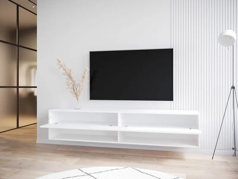 Komoda RTV MARRO 180 Dąb Artisan / Czarny Mat WYPRZEDAŻ